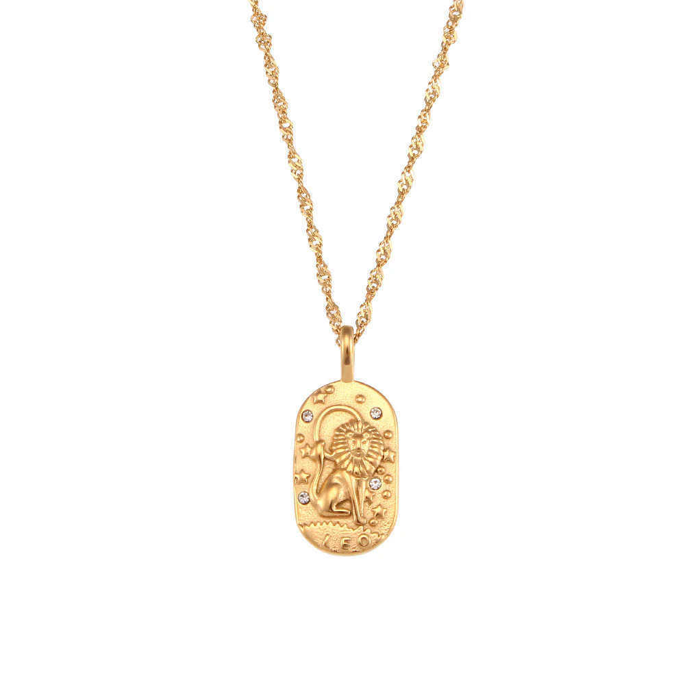 Baroque Constellation Necklace - 12 Zodiac Sign - Image 17