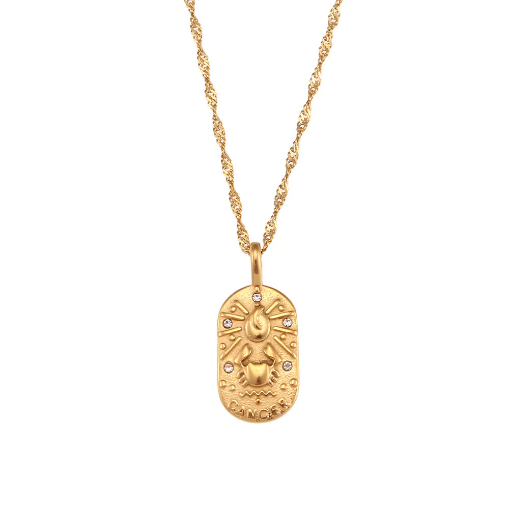 Baroque Constellation Necklace - 12 Zodiac Sign - Image 26