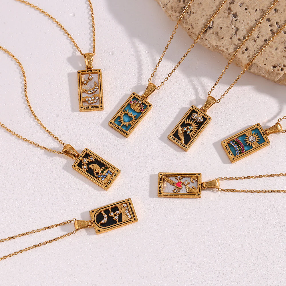 The Lovers - Tarot Reading Card Necklace - Image 4