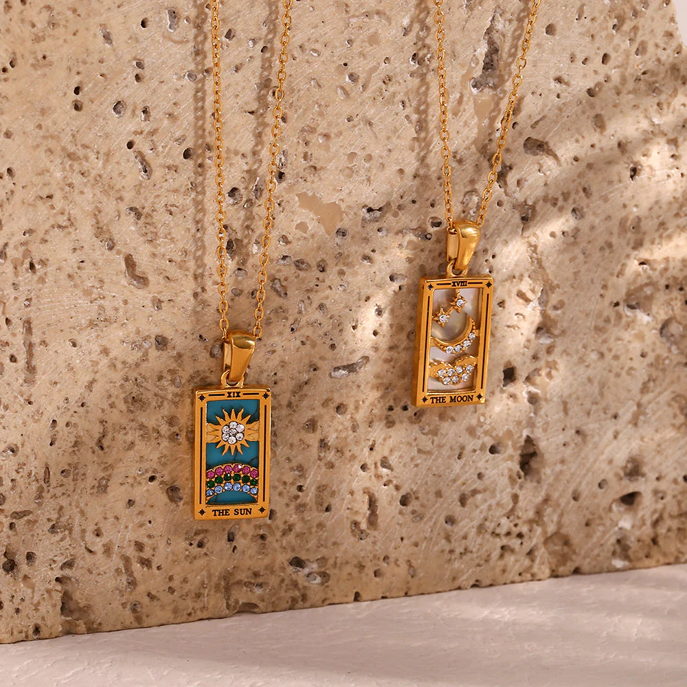 The Sun - Tarot Reading Card Necklace - Image 4