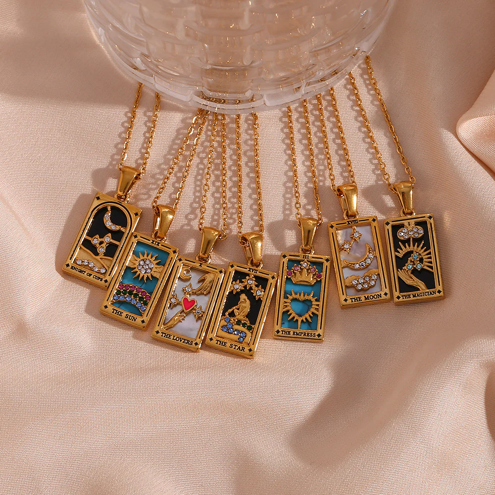 The Wheel - Tarot Reading Card Necklace - Image 4